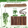 thumbnail image 5 of VNEKVA 11 Pack Reptile Terrarium Accessories, Bearded Dragon Hammock with Plants, Vines, Hide Cave for Lizard Gecko, 5 of 6