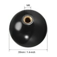 thumbnail image 2 of Joystick Rocker Ball Top Handle Round Head Arcade Fighting Game DIY Parts Replacement Black, 2 of 4