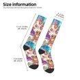 thumbnail image 2 of Honeii Watercolor Owl Print Long Socks,Novelty Design Socks Gift for Men and Women,Crew Socks,Calf Socks, 2 of 6