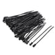 thumbnail image 1 of Correas de cable ajustables Uxcell, bridas de cable de 4 pulgadas, correa de alambre de nylon negra, 40 piezas, 1 of 4