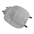 thumbnail image 4 of Yimiti Car Front Seat Cover Breathable Pu Leather Pad Mat Auto Chair Cushion,Gray, 4 of 9