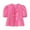 Hot Pink, variant on Blmnix Summer Womens Tops Trendy Short Sleeve White Cute Puff Sleeve Crew Neck Solid Peplum Casual Blouses