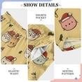 thumbnail image 6 of FORMRS Kids Pajama Pants with Pockets Size 6-8Y Boys Lounge Sleep Bottoms, Yellow Cartoon Cat Pattern, 6 of 8