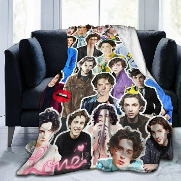 Blanket Timothee Chalamet Ultra-Soft Micro Fleece Wollen Blankets Throw Blankets Carpet Gift for Home Decoration,Decor Sofa,Office,Dormitory Bed car Camp Couch All Seasons