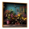thumbnail image 2 of Designart "Urban Poetry In Graffiti Greenery III" Plants Floater Framed Wall Art Living Room, 2 of 5