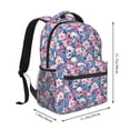 thumbnail image 3 of KLL Skull Print Casual Backpack for Men Women,Travel Casual Backpack Outdoor Activities Bag Daypack for Travel Hiking Shopping Daily, 3 of 5