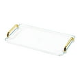 thumbnail image 3 of veasfak Serving Tray Rectangular Bathroom Organizer for Restaurant Hotel Living Room L, 3 of 9