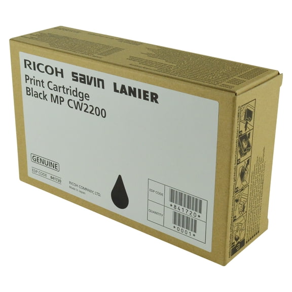 OEM ricoh cartridge, black, 4.452k yield - for use in ricoh mp cw2200sp printer, mp cw2201sp