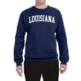 thumbnail image 2 of Wild Bobby State of Louisiana College Style Unisex Crewneck Sweatshirt, 2 of 6
