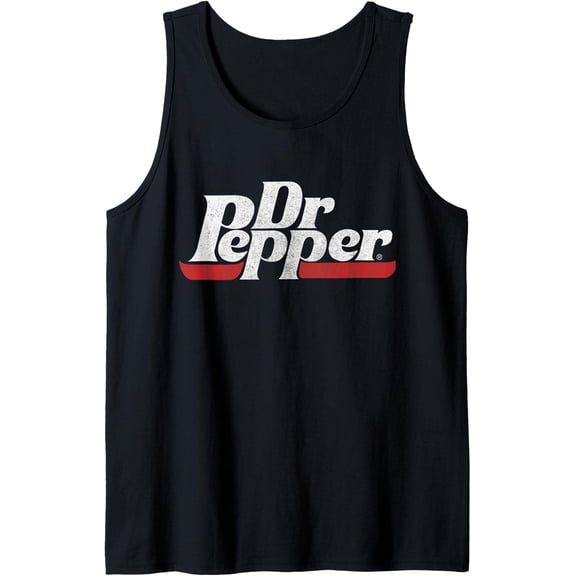 Dr. Pepper Classic Distressed Logo Tank Top Size S-3XL