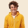 thumbnail image 4 of Dalix UFO Embroidered Zip Hoodie Fleece Long Sleeve Pocket Warm Soft Mens in Gold M Medium, 4 of 5