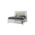 thumbnail image 3 of Prism 4 PC Queen Modern Bedroom Set made with Wood in White color, 3 of 13