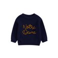 thumbnail image 1 of Gupgi Pull d'Automne pour Bébé Garçon Fille Tricoté Broderie Lettre Manches Longues Col Rond, 1 of 9