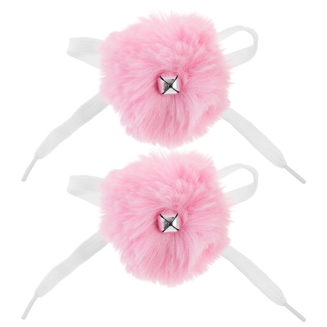 FELTECHELECTR 2 pompones para patines con cascabel para mujeres y niñas