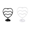 thumbnail image 3 of maskred Ladies Heart-Shaped Earrings Organizer Storage Rack Desktop Hanging Display 3 Tier Jewelry Holder Showcase Packaging black 60 holes black 60 holes, 3 of 6
