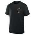 thumbnail image 4 of Men's Fanatics Black New Orleans Saints Passing Pocket Legacy T-Shirt, 4 of 5