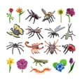 thumbnail image 4 of 20x Juguetes Figuras modelo Decoraciones Flor Halloween Zulema figuritas de insectos salvajes, 4 of 8