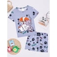 thumbnail image 4 of QEFJNO 3-12Y Kids Boys Pajamas Set 2 PCS Short Sleeve Top and Shorts Pants for Toddler Boys Dog Pjs Summer, 4 of 13