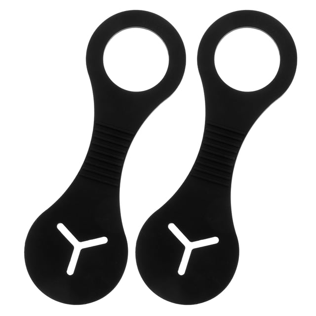 FESTFENDS 2 Pcs Pince à Sac à Déchets Noire pour Chiens Durable Portable avec Grande Capacité