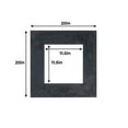 thumbnail image 3 of Black Suede Acid Free 20x20 Picture Frame Mats with White Core Bevel Cut for 12x12 Pictures - Fits, 3 of 4