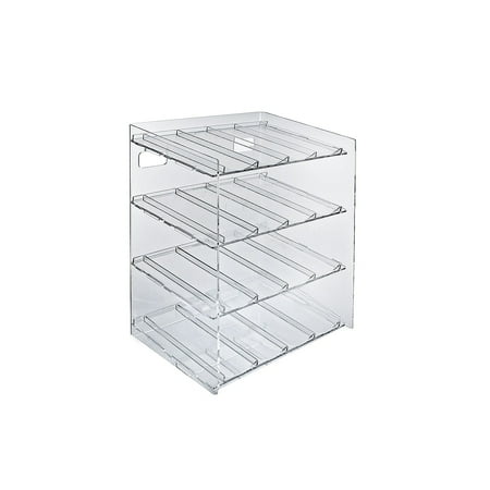 

Azar Displays 4-tiered 16 Compartment Pegboard Cosmetic Counter Display 222484