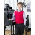thumbnail image 2 of Gioberti Boy's 100% Cotton Soft V-Neck Cable Knit Sweater Vest, 2 of 4