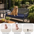 thumbnail image 2 of YEERSWAG 48x18x3 inch Outdoor Chair Cushions Bench Cushion Patio Chair Cushions Non Slip Removable Anti-fading Water Resistant Garden Loveseat Cushion with Handle, 2 of 8