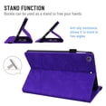 thumbnail image 4 of iPad 10.2 Case 2020/2019, iPad 8th/7th Gen Case, Dteck Embossed PU Leather Folio Flip Wallet Case Kickstand Auto Wake Sleep Cover with Pencil Holder for iPad 10.2 inch 2020/2019, Purple, 4 of 5