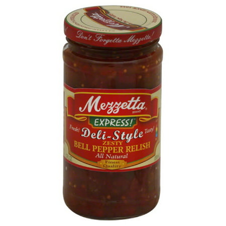 (6 Pack) Mezzetta Express! Deli-Style Zesty Bell Pepper Relish, 12.0 FL