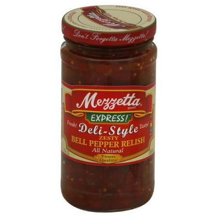 Red Relish Dish - (6 Pack) Mezzetta Express! Deli-Style Zesty Bell Pepper Relish, 12.0 FL OZ