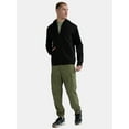 thumbnail image 3 of Athletic Works Men's and Big Men's Fleece Zip Hoodie Sweatshirt, Size S-5XLT, 3 of 7