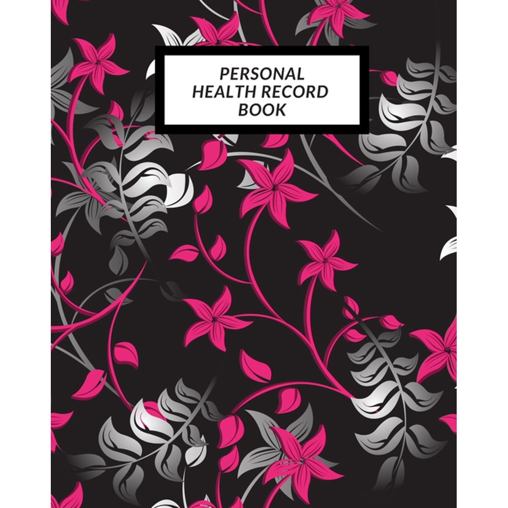 Personal Health Record Book Medical History Book, Personal Health