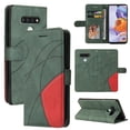 thumbnail image 1 of Case for LG Stylo 6 Leather Wallet Book Flip Folio Stand View Cover - Green, 1 of 5