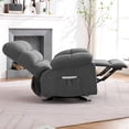thumbnail image 6 of JMYMRY Rocker Recliner Chair with Side Pockets, Adjustable Lounge Chair with Elegant Design for Living Room, Bedroom, Grey, 6 of 7