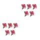 thumbnail image 4 of Flores artificiales Bewildely 5 piezas larga duración decoración del hogar flor falsa rojo brillante 2Conjunto, 4 of 6