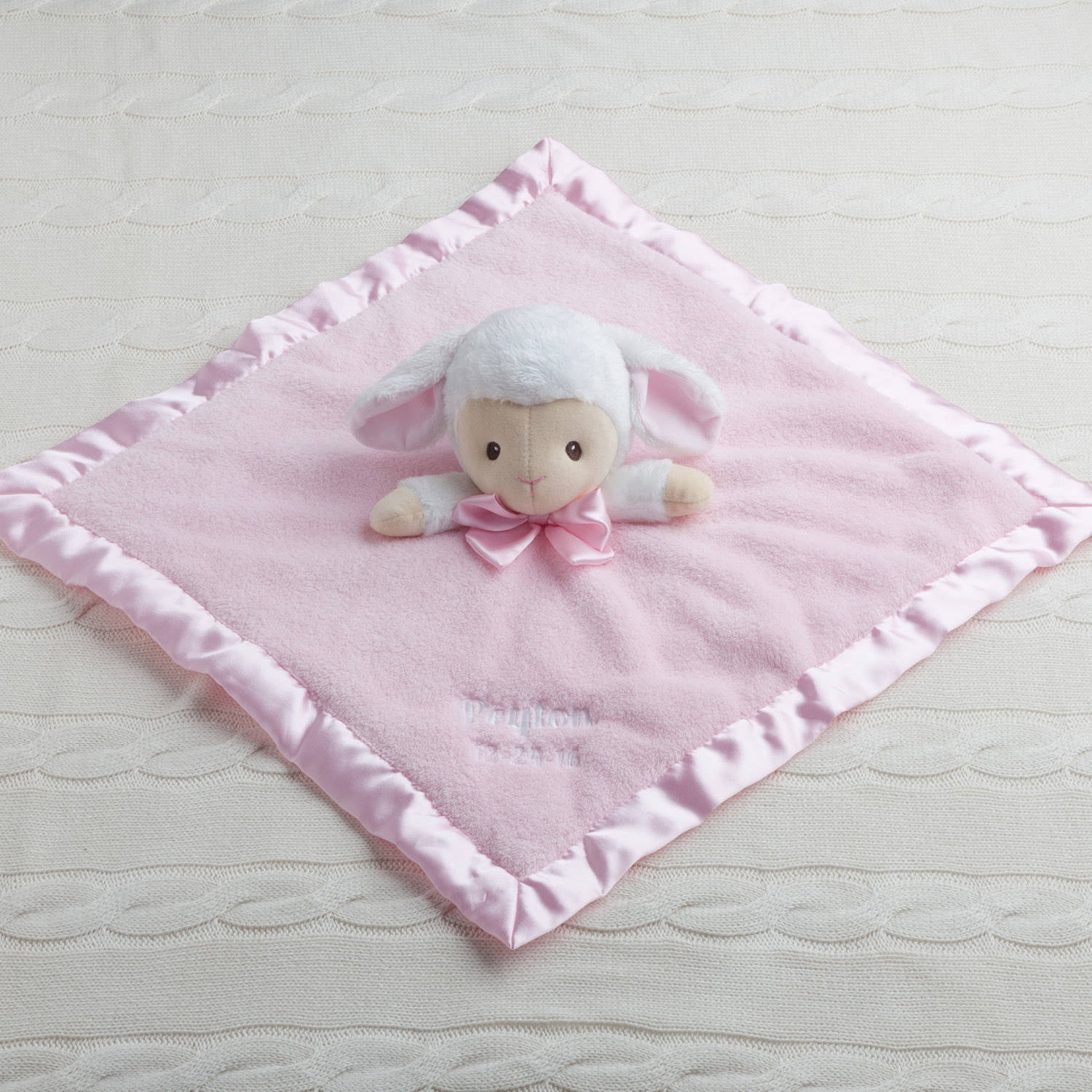 Personalized Baby Lamb Blankie