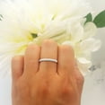 thumbnail image 4 of Dazzlingrock Collection 0.10 Carat (ctw) 18k Round Diamond Ladies Anniversary Wedding Band Stackable Ring 1/10 CT, Rose Gold, Size 5, 4 of 5