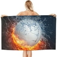 thumbnail image 2 of Yibo Volleyball Ball Sports Beach Towel Large Soft Absorbent Microfiber Quick Dry Bath Towels for Bathroom Men Boys Pool Camping Travel Swimming Picnic Sports, 2 of 9