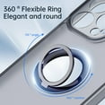 thumbnail image 5 of K-Lion for iPhone 15 Pro Max 6.7" 2023 Slim Fit Case,Fashion Ultra Thin Matte Shockproof Ring Holder Kickstand Translucent Case Anti-Scratch Full Lens PC Phone Cover for Apple iPhone 15 Pro Max, White, 5 of 8