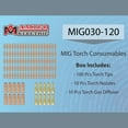 thumbnail image 5 of MIG030-120, 120-pcs MIG Torch Gun Consumables, Use for MTS-165/185/205, MIG-160/180/200, MIG-140GS, 5 of 5