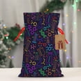 thumbnail image 4 of Fuzoiu Chemistry Science Print Christmas Gift Bag,Burlap Gift Bag with Drawstring Closure & Hang Tag,Perfect for Holidays, Birthdays, and Special Occasions-Small, 4 of 7