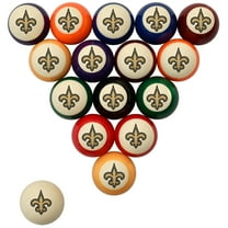 Imperial Cream New Orleans Saints Retro Billiard Ball Set