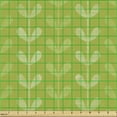 thumbnail image 2 of Botanical Sofa Upholstery Fabric by the Yard, Repetitive Pattern of Abstract Vertical Natural Leaves Foliage Elements, Decorative Fabric for DIY and Home Accents, Apple Green White by Ambesonne, 2 of 5