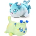 thumbnail image 1 of Peluche Gato MEE-Meow Océano Niños 25cm Juguete Suave Colección Figura Animales de Peluche Gato Marino Juguete (2 Piezas: Gato alienígena y Gato Sirena), 1 of 3