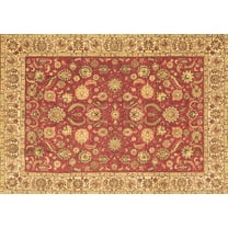 Ahgly Company Indoor Rectangle Persian Brown Traditional Area Rugs, 5' x 7'