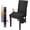 Black, variant on 6 Packs Latest Pattern Dining Chair Slipcover Parsons Chair Furniture Protector Stretch Chair Covers for Dining Room, Restaurant, Kitchen, Party (Pea Green)