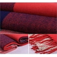thumbnail image 4 of Bufanda de invierno para mujer, bufanda a cuadros de Cachemira de imitación, chal cálido con borlas para hombres y mujeres, 200*60CM JAMW Sencillez, 4 of 5