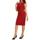 thumbnail image 4 of Vestido de tubo sin mangas para mujer Inspire Chic, vestido profesional de oficina, talla XL, rojo, 4 of 6