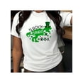 thumbnail image 1 of St Patrick's Day Print Shirt T-Shirt Men's Women's Crew Neck Cotton Short Sleeve Sports Tee All Seasons, 1 of 8