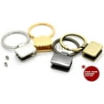thumbnail image 4 of CRAFTME STUDIO 3/4 Inch Key Fob Hardware with Split Key Rings Findings for DIY Leather Craft, 2 Pack (Brushed Brass), 4 of 5